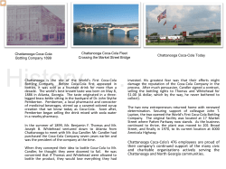 Chattanooga Coca-Cola`s 476 employees are proud of their