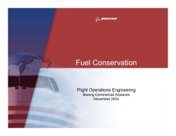 Fuel Conservation