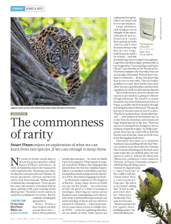 The commonness of rarity