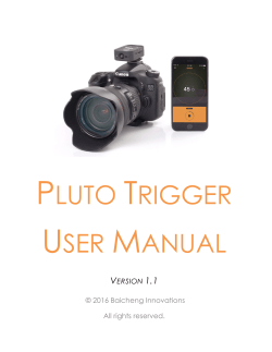 pluto trigger user manual