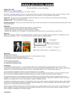 The Life and Music of Louis Armstrong