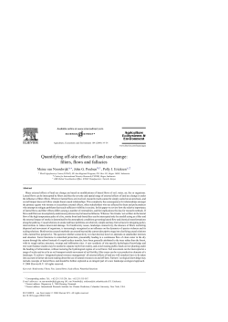 Quantifying off-site effects of land use change