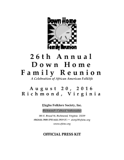 26th Annual Down Home Family Reunion