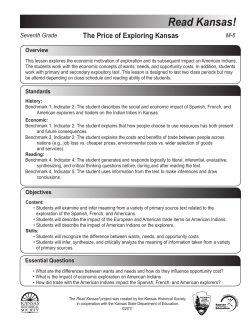 Lesson Plan - Kansas Historical Society