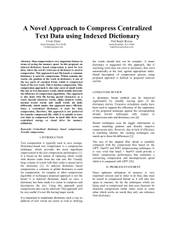 A Novel Approach to Compress Centralized Text