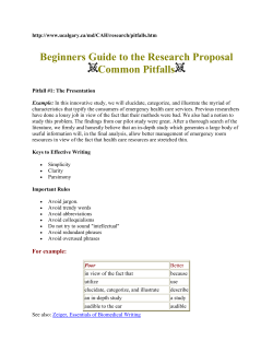 Beginners Guide to the Research Proposal