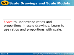 5-7 Scale Drawings and Scale Models