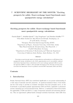 Exact-exchange based functionals meet quasiparticle energy - Psi-k