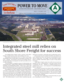 Integrated steel mill relies on South Shore Freight for success
