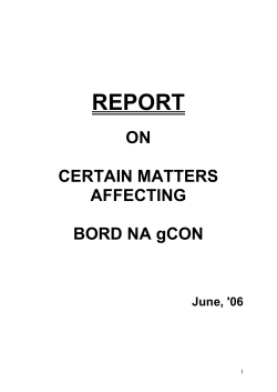 Dalton Report - Department of Agriculture