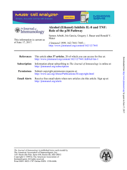 Inhibits IL-8 and TNF - The Journal of Immunology