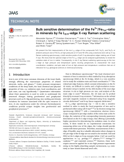 FeTot-ratio in minerals by Fe L2/3-edge X-ray