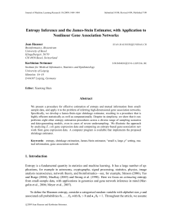 Entropy Inference and the James-Stein Estimator, with