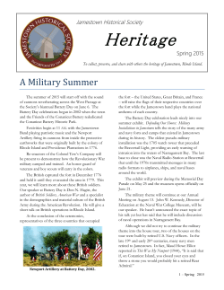 Heritage - Jamestown Historical Society