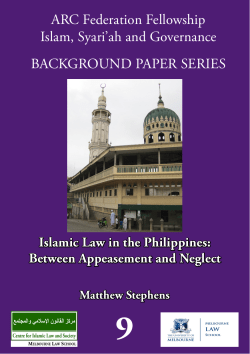 Islamic Law in the Philippines: Between Appeasement and Neglect