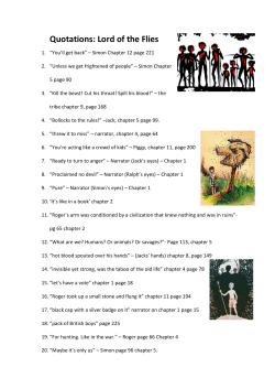 Quotations: Lord of the Flies