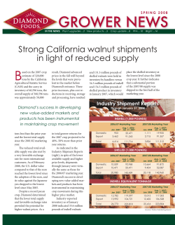 Strong California walnut shipments in light of