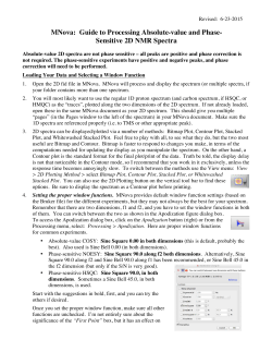 MNova: Guide to Processing Absolute-value and Phase
