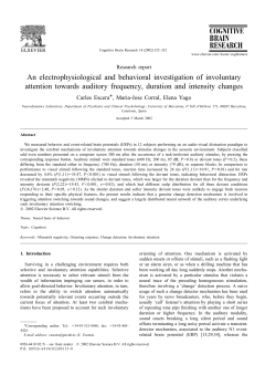 An electrophysiological and behavioral investigation of involuntary