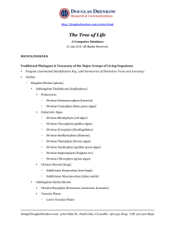 Menus/Indexes - Douglas Drenkow