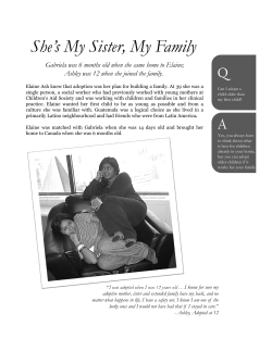 She`s My Sister, My Family - Adoption Council of Ontario