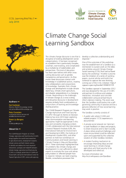 Climate Change Social Learning Sandbox - CGSpace