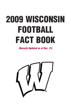 2009 wisconsin football fact book