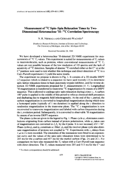 Measurement of 13C Spin-Spin Relaxation Times by Two