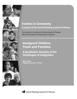 Immigrant Children, Youth and Families