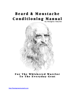 Beard and Moustache Conditioning Manual