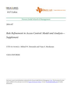Role Refinement in Access Control: Model and Analysis
