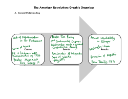 The American Revolution: Graphic Organizer