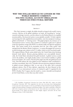 why the dollar should no longer be the world reserve currency