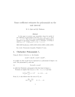 Some coefficient estimates for polynomials on the unit interval