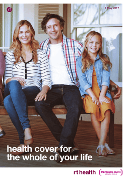 health cover for the whole of your life