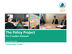 4 December 2014 workshop conversation tracker