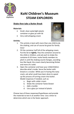 Shake then take a butter break