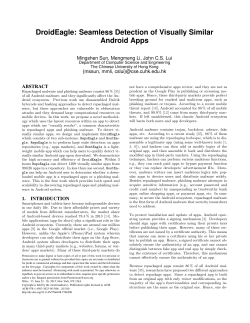 DroidEagle: Seamless Detection of Visually Similar Android Apps
