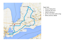 Flight Path &bull; 3 hours flying time &bull; 170 knots per hour &bull; 1500 ft