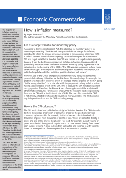Economic Commentar: How is inflation measured?