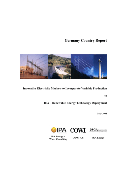 Germany Country Report - IEA-RETD