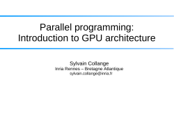 Introduction to GPU architecture