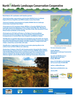 North Atlantic Landscape Conservation Cooperative