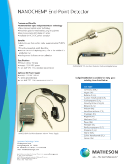 NANOCHEM® End-Point Detector