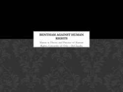 bentham against human rights