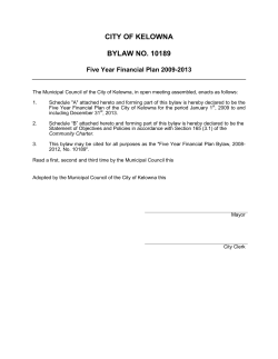 city of kelowna bylaw no. 10189