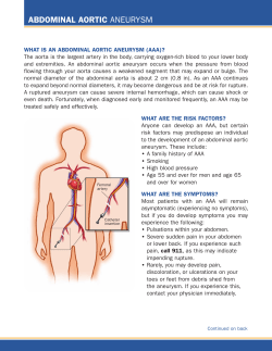 abdominal aortic aneurysm