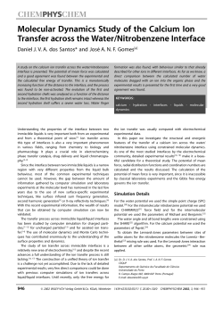 Molecular Dynamics Study of the Calcium Ion Transfer across the