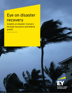 Eye on disaster recovery: Insights on disaster recovery through