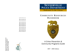 may be achieved - City of Sevierville